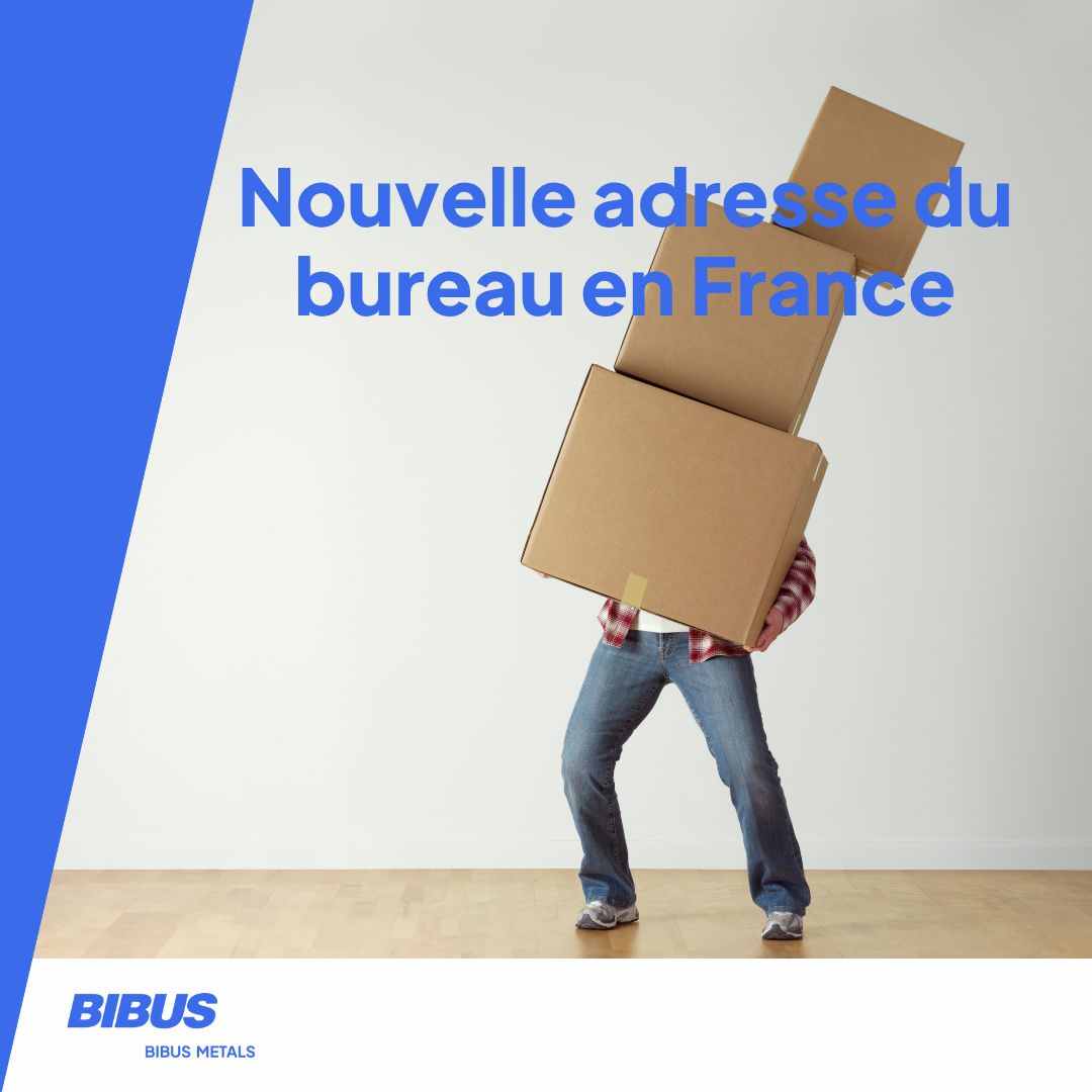 Nouvelle adresse du bureau en France