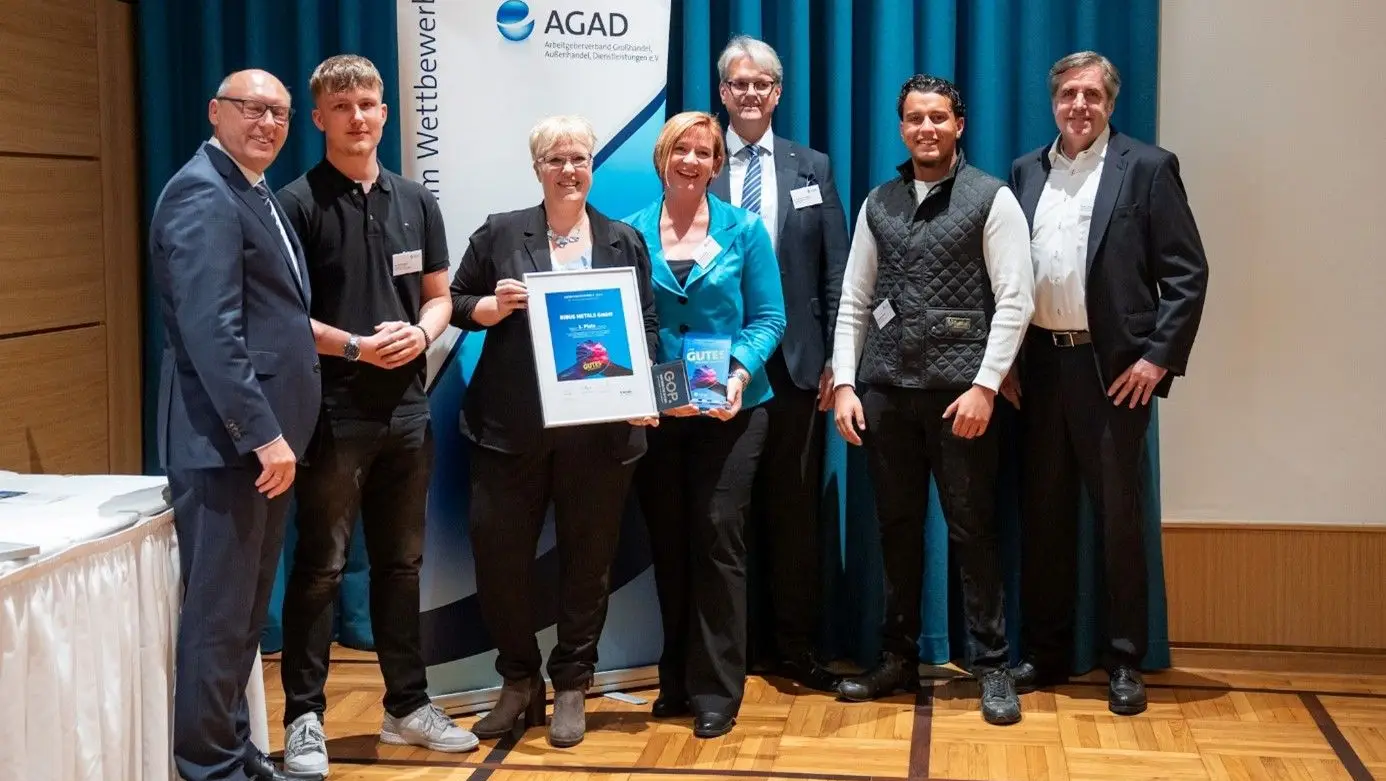 BIBUS METALS GmbH Nickel Alloys Ausbildung Auszeichnung